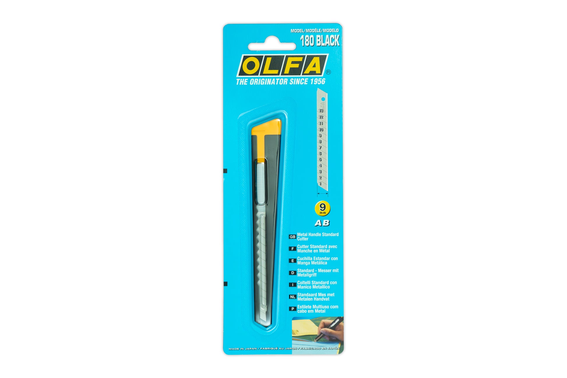 OLFA 180 Black Cuttermesser neu verpackt