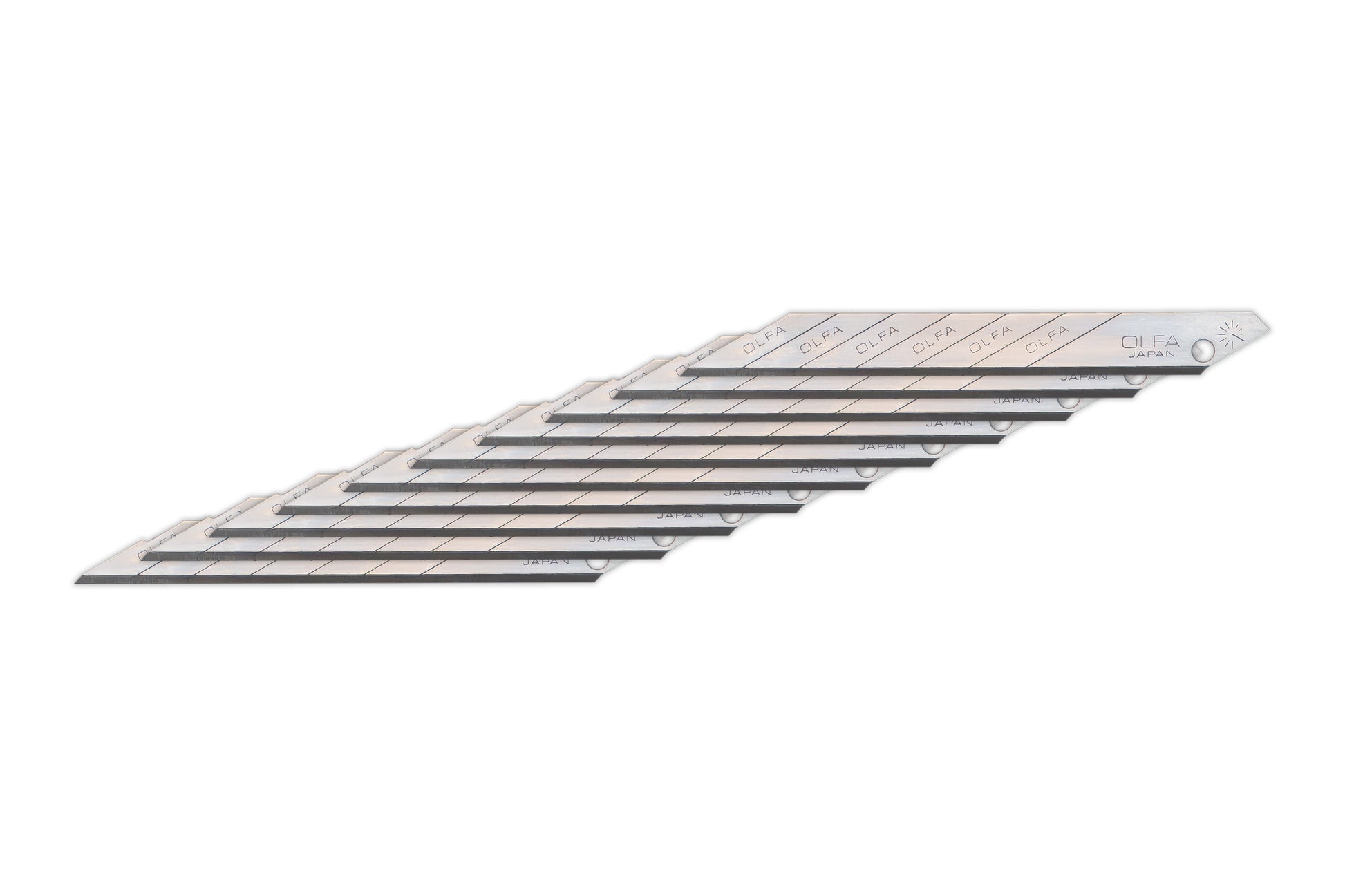 Detailansicht von OLFA 30 Grad Stahl Ersatzklingen für Cuttermesser