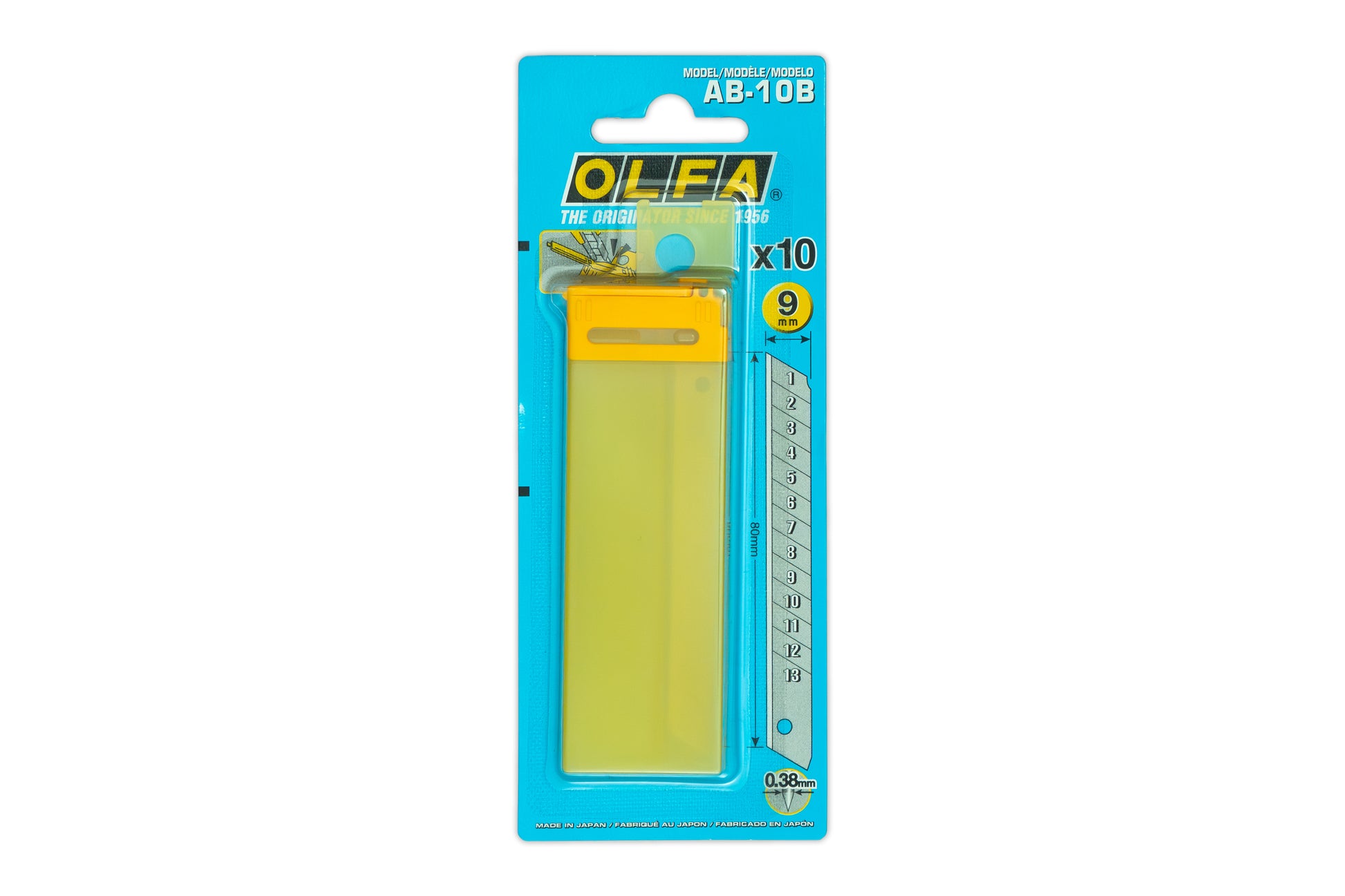 OLFA AB-10B 10 stück 9mm Ersatzklingen neu verpackt