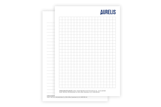 Aurelis Notizblock A6 Liniert / Kariert